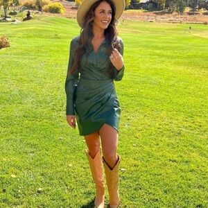 ONE33SOCIAL
Faux Leather Shirtdress